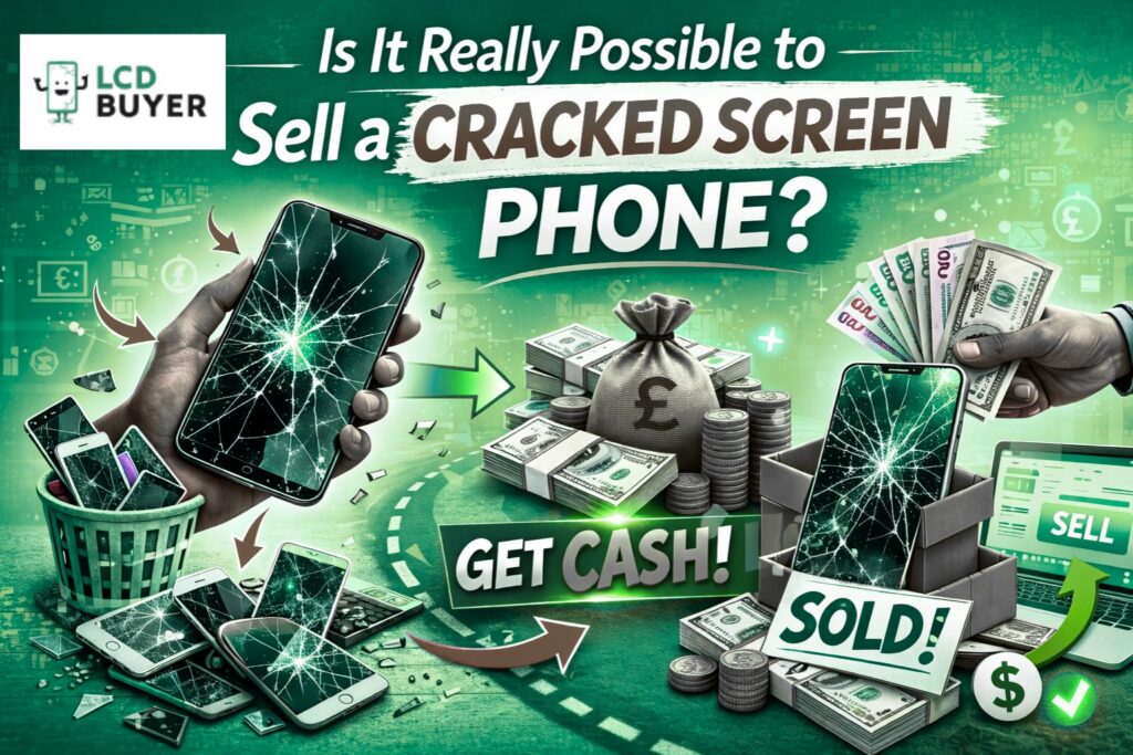 Cracked phone screen